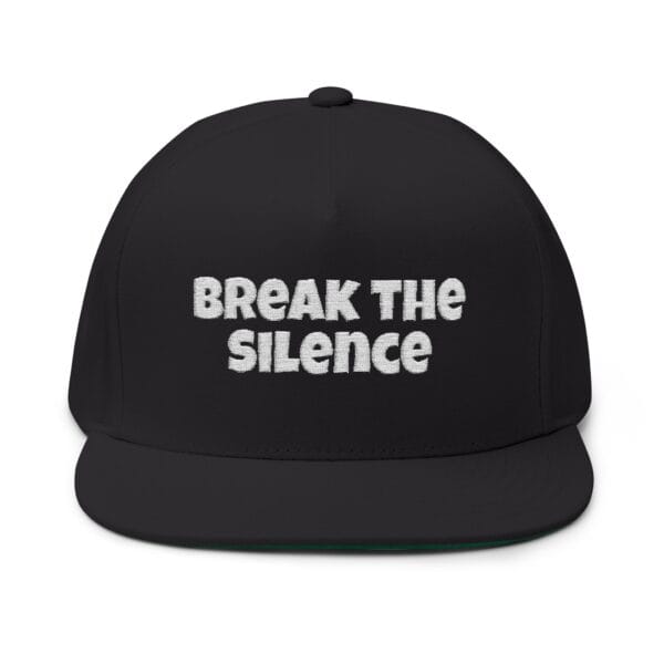 Break the Silence Flat Bill Embroidered Hat - Image 5