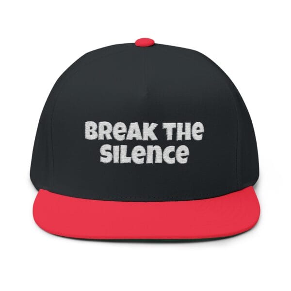 Break the Silence Flat Bill Embroidered Hat - Image 13