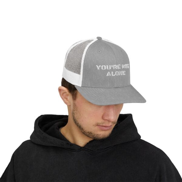 You're Not Alone Snapback Trucker Cap - Image 19
