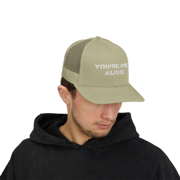 You're Not Alone Snapback Trucker Cap - Image 15